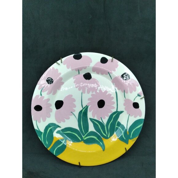 Vtg. North Carolina Artist Lisette Hasbun Decorative Hanging Floral Plate 8.25" - Picture 10 of 12